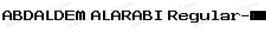 ABDALDEM ALARABI Regular字体转换